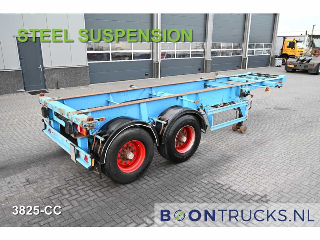 Schweriner Nutzfahrzeuge CS 20 CHASSIS | 20ft * STEEL SUSPENSION * BPW / DRUM * 9x AVAILABLE