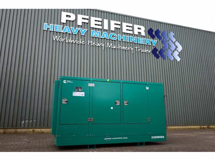 Cummins C220D5EQ Declaration of Conformity, Diesel, 220kVA