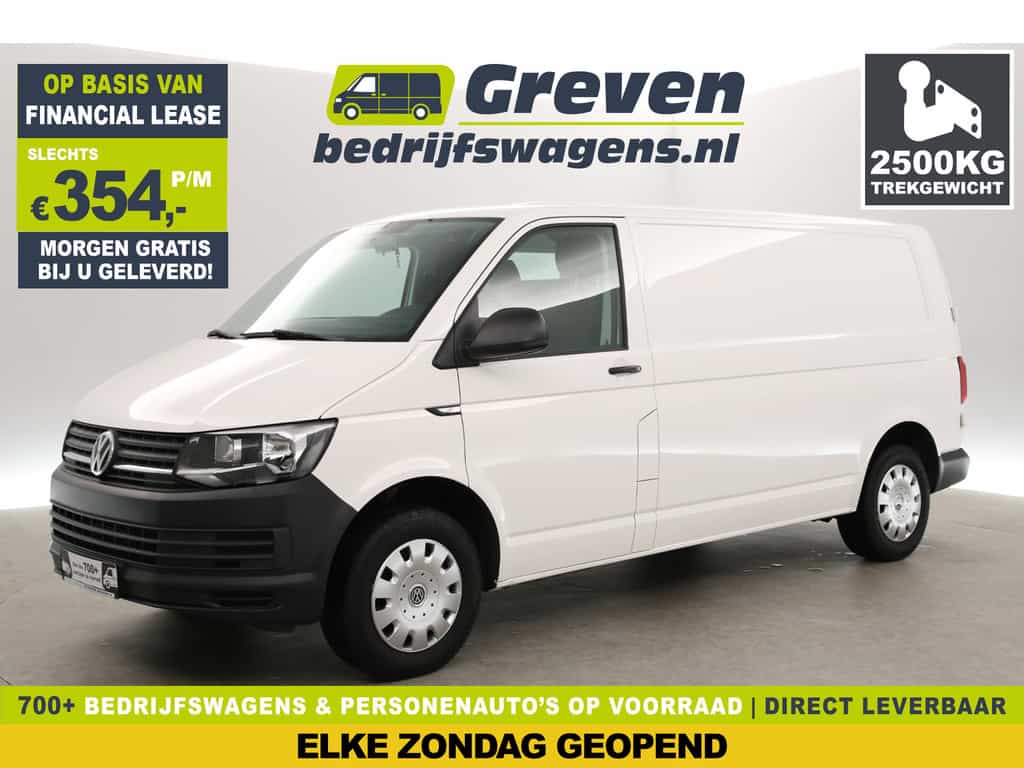 Volkswagen Transporter 2.0 TDI L2H1 | Euro6 | Aut. | Airco | Cruise | 3-Zits | Trekh. | Parkeersens. | Stoelverw.