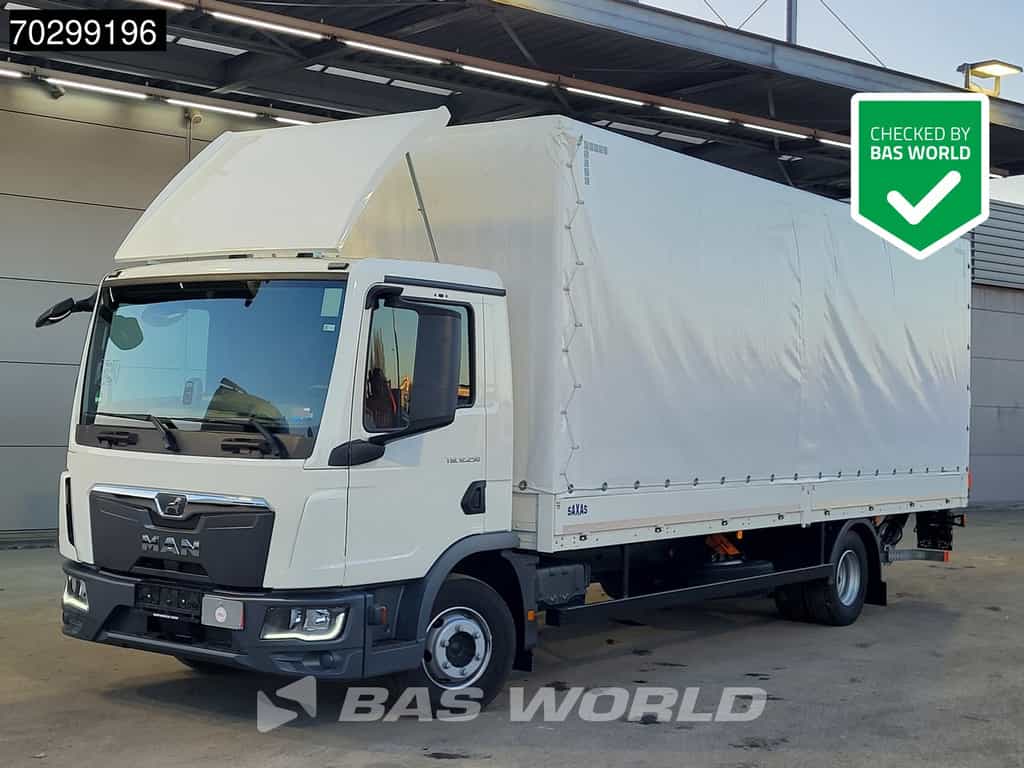 MAN TGL 12.250 4X2 LIKE NEW! 12tonner Curtainsider 1500kg Ladebordwand Euro 6