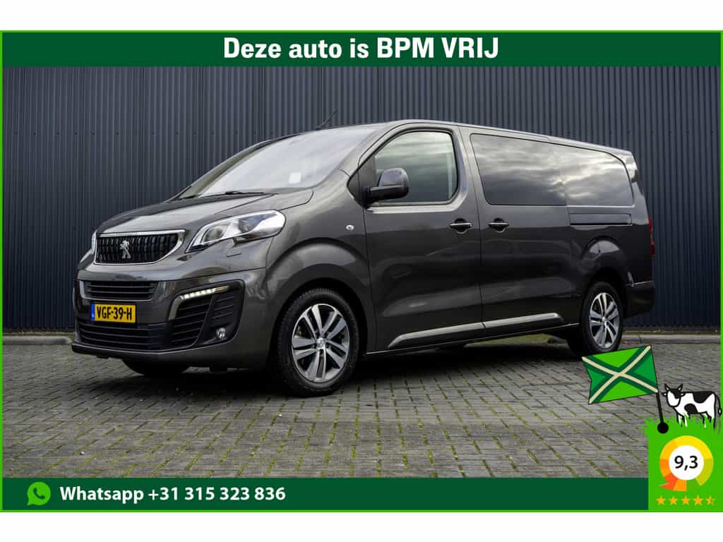 Peugeot Expert 2.0 BlueHDI 122PK | L3H1 | DC | Xenon | Automaat | Schakelflippers | Carplay | Camera | 5-Persoon