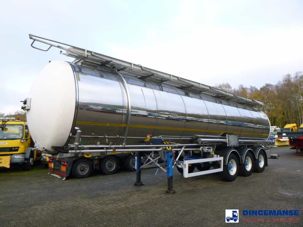 Feldbinder Chemical tank inox L4BH 37.5 m3 / 1 comp