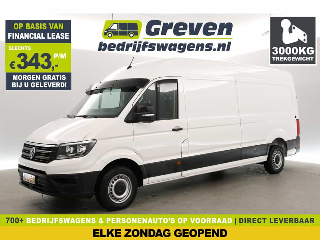 Volkswagen Crafter 35 2.0 TDI 140PK L4H3 | Euro6 | 3000kg Trekgew. | Trekh. | Airco | Cruise | 3-Zits | Camera | Carplay | Navi