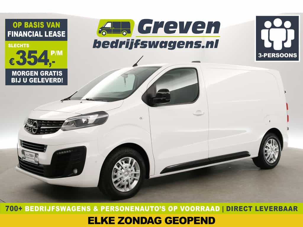Opel Vivaro 2.0 D L2H1 | Euro6 | 180PK | Automaat | Airco | Cruise | Carplay | 360 Camera | 3-Zits | Stoelverw.
