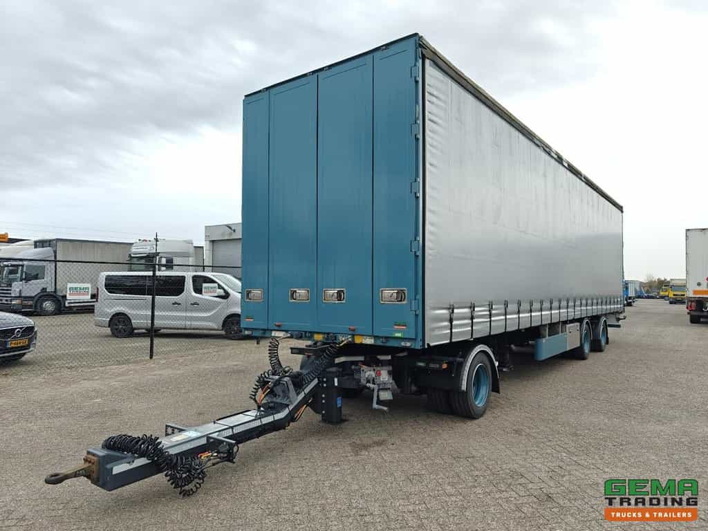 Pacton Trailers TBD.232 12.2m + DXX.110 Dolly (2022) - 2-Assen SAF 10T - Schuifzeilen - StuurAs (Tridec) - Doorlaad Systeem - LZV combi