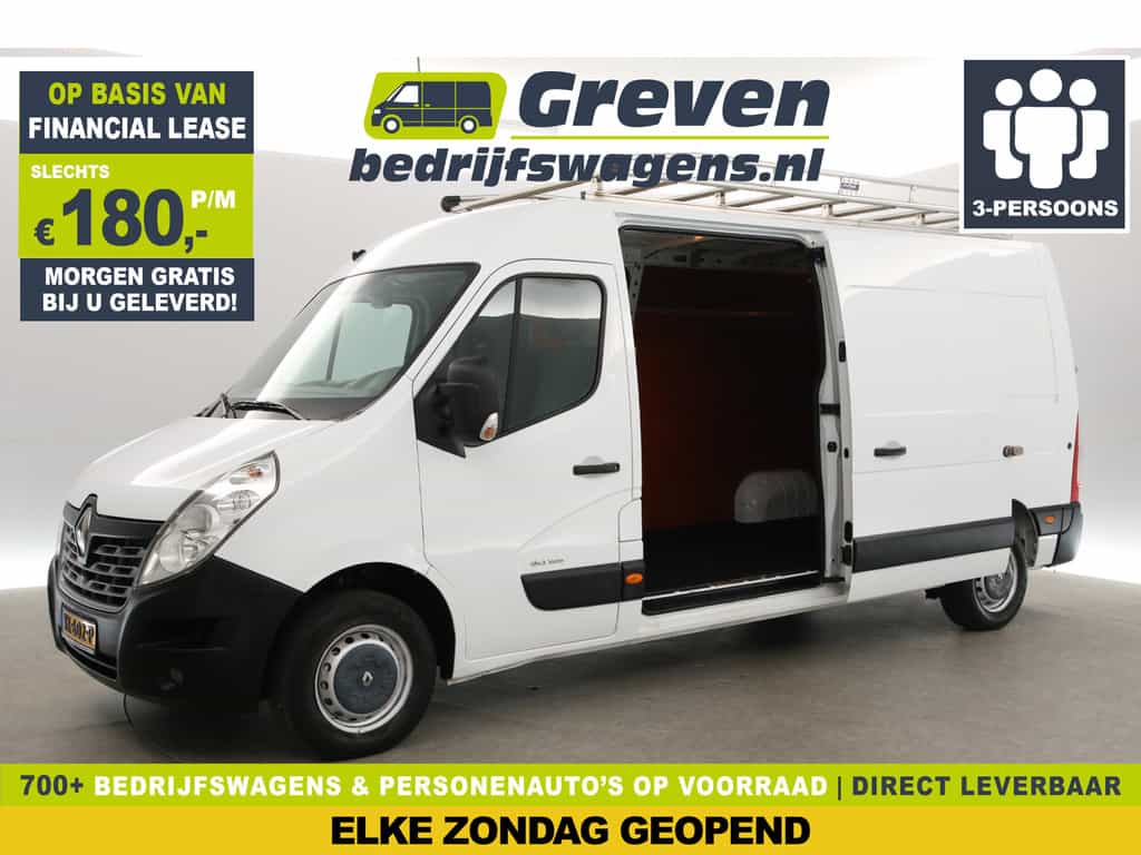 Renault Master T35 2.3 dCi L3H2 | Airco | Cruise | Navi | 3-Zits | Imperiaal | 2xSchuifdeur