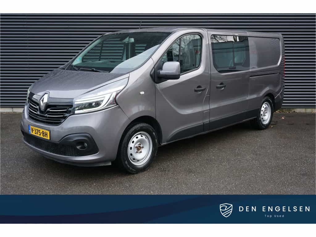 Renault Trafic 146pk Euro6 L2H1 Dubbele cabine 2x Schuifdeur Navi Trekhaak Cruise control 17" Velgen