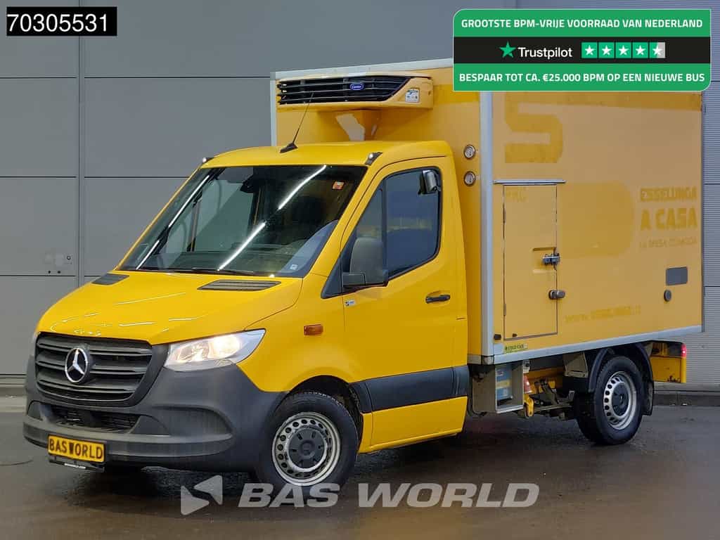 Mercedes Sprinter 314 CDI Bakwagen Gekoeld Vriezer Automaat Carrier Xarios 300 230V Stekker Achtedeuren Airco Euro6 Koel Koeler Kühl Kühler Vries Frigo Airco