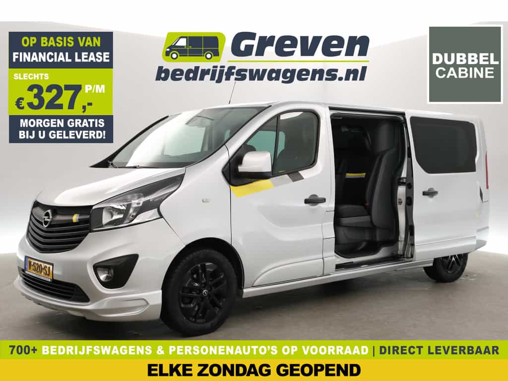 Opel Vivaro 1.6 CDTI 145PK L2H1 Irmscher | Euro6 | MARGE | Dubbele Cabine | Airco | Cruise | Camera | 2xSchuifdeur | Navi | Trekh. | Carplay | Stoelverw.