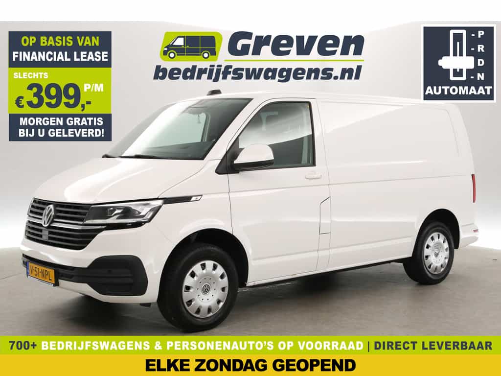 Volkswagen Transporter 2.0 TDI 150PK L1H1 | Euro6 | Aut. | Airco | Adap. Cruise | 3-Zits | Carplay | Navi | Stoelverw. | Trekh.