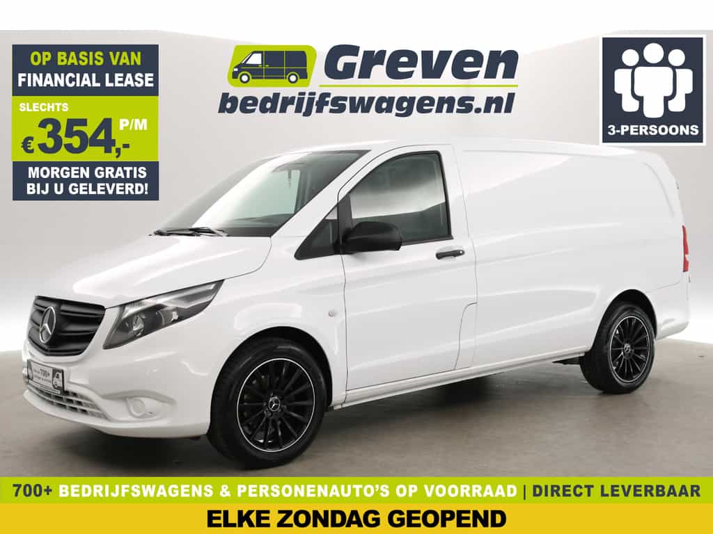 Mercedes-Benz Vito 114 CDI Lang | Euro6 | Automaat | Airco | Cruise | 3-Zits | Trekh. | Carplay | Stoelverw. | 18''LMV