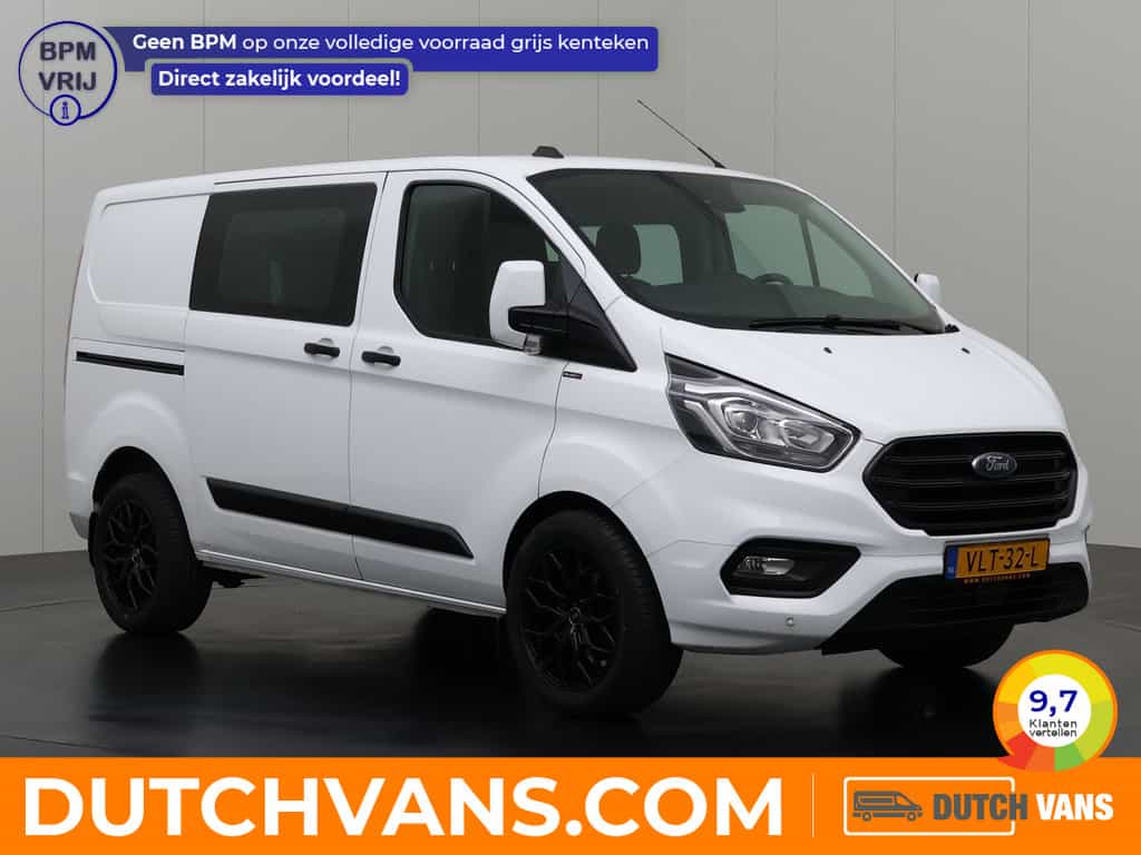 Ford Transit Custom 2.0TDCI Dubbele Cabine | 6-Persoons | Airco | Cruise | Trekhaak | Betimmering