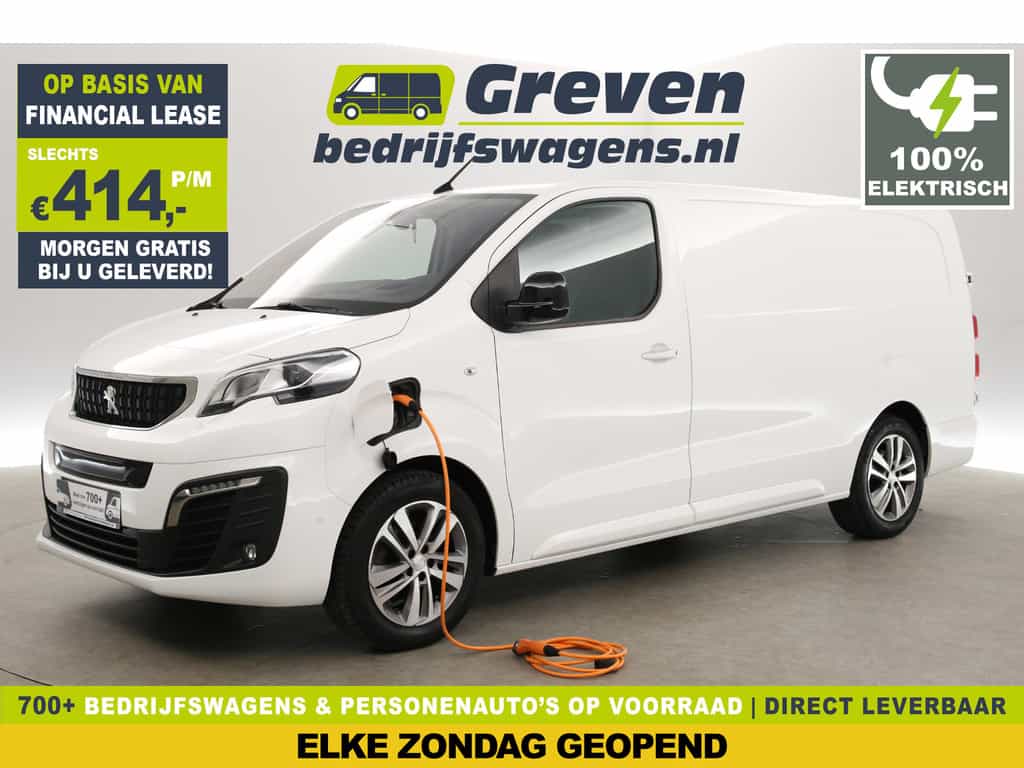 Peugeot e-Expert 75 kWh L3H1 Innovation | SOH 93% | Snelladen | 360° | Clima | 3-Zits | HuD | Trekh. | Cruise | Stoelverw. | Carplay