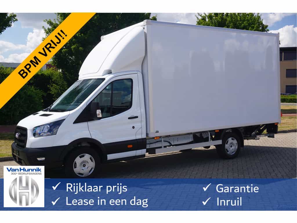 Ford Transit 350L 165PK Bakwagen AUT-10 BPM VRIJ Navi, ACC, Dhollandia 1000KG, 3.5T Trekgewicht!! NR. A03*