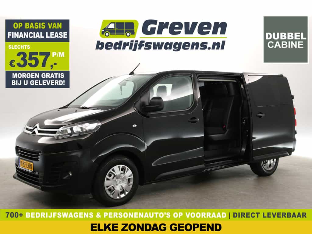 Peugeot Expert Citroën Jumpy 2.0 BlueHDI L3H1 | Euro6 | DC | 6-Zits | Schuifdeur L+R | Airco | Cruise | | 360 Camera | Carplay | Navi