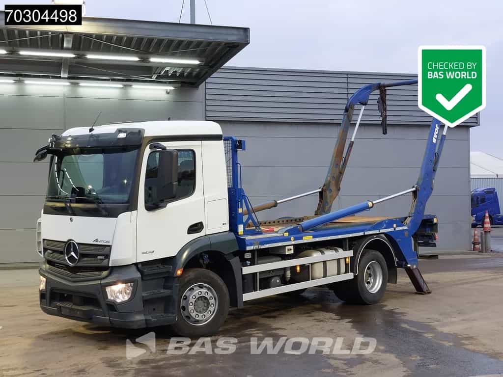 Mercedes Antos 1833 4X2 14 tons JOAB VL 14U Skiploader Automatic Full Air suspension Euro 6