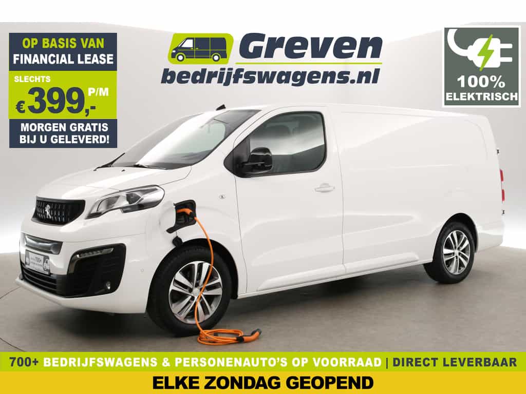 Peugeot e-Expert 75 kWh L3H1 Innovation | SOH 92% | Snelladen | 360° | Clima | 3-Zits | HuD | Trekh. | Cruise | Stoelverw. | Carplay