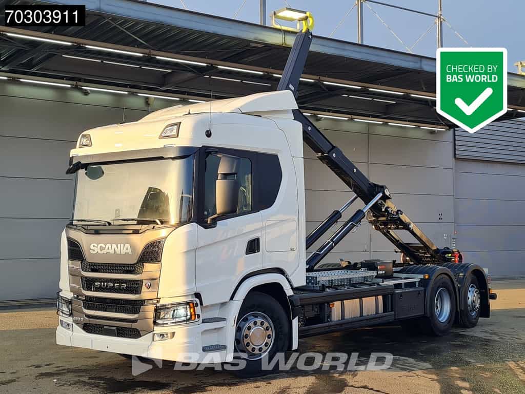 Scania G460 6X2 NEW! 20tons HIAB Containersystem Lift+Steering Axle Automatic Retarder Euro 6
