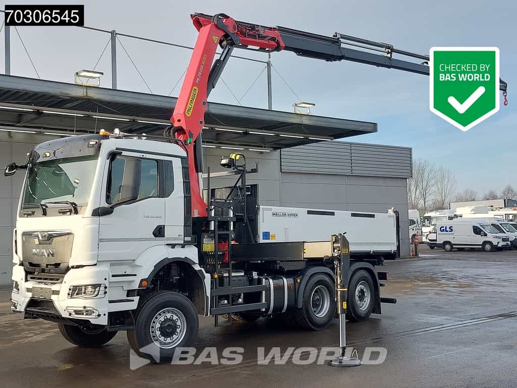MAN TGS 28.520 6X4 NEW Palfinger PK24001 SLD 5 Kran 2-way tipper Retarder Lift+Steering Axle