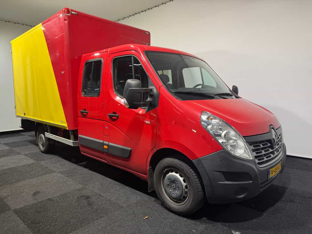 RENAULT MASTER Dubbel Cabine 6 persoon gesloten laadbak 15,8 cub  L355 h 212 b 210 