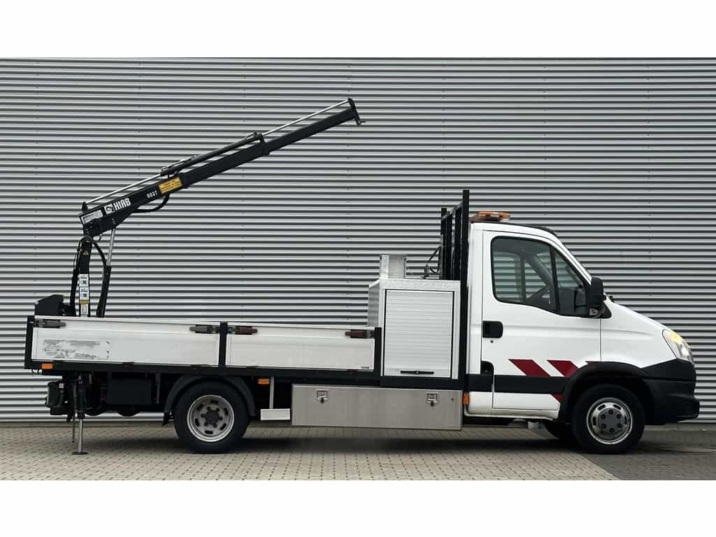 Iveco Daily 50C14N 3.0 375 CNG Openlaadbak met kraan HIAB Topstaat