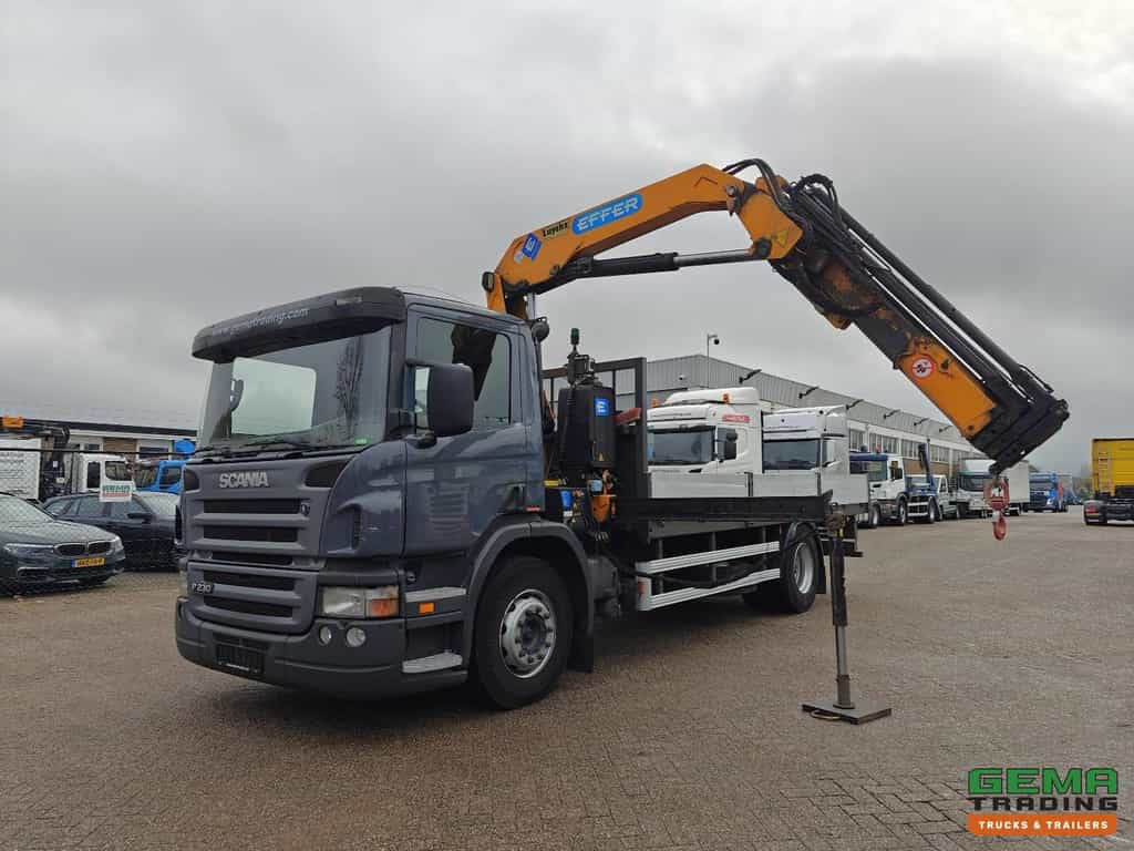 Scania P230 4x2 Dagcab Euro3 - Open LaadBak 5.9M + Effer 115CL/3S - RadioGrafisch - HH Vloer - 09/2026 APK