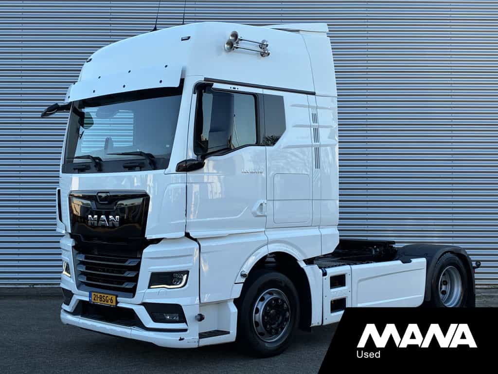 Man TGX 18.470 GX 4X2 BLS Standkachel Standklima Rema Koelkast Sideskirts Lederen bekleding