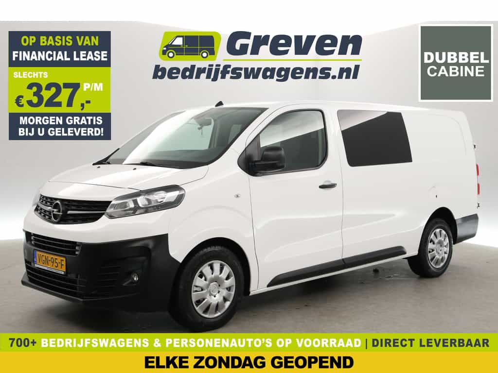 Opel Vivaro 2.0 CDTI L3H1 | Euro6 | Dubbele Cabine | Airco | Cruise | Carplay | Camera | Trekh. | Parkeersens. 