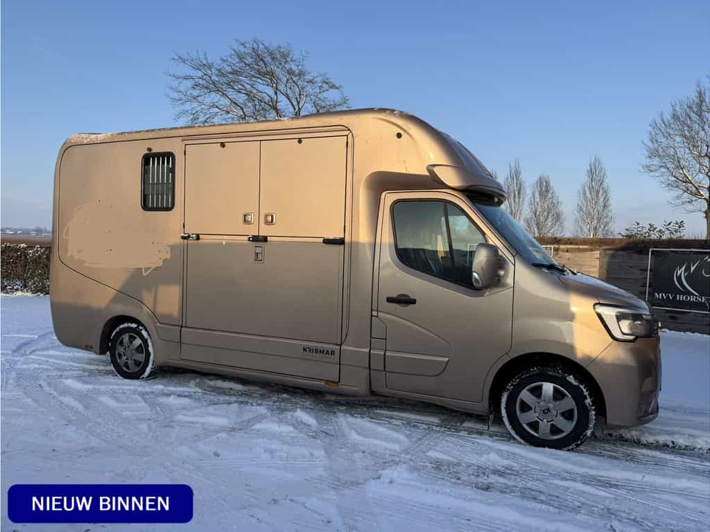 RENAULT MASTER PAARDENWAGEN | HORSETRUCK | KRISMAR | STALLION 3XL | 2020 | HENGST | MANUEEL | 57.000KM | 3-SEAT | BELGISCH KENTEKEN