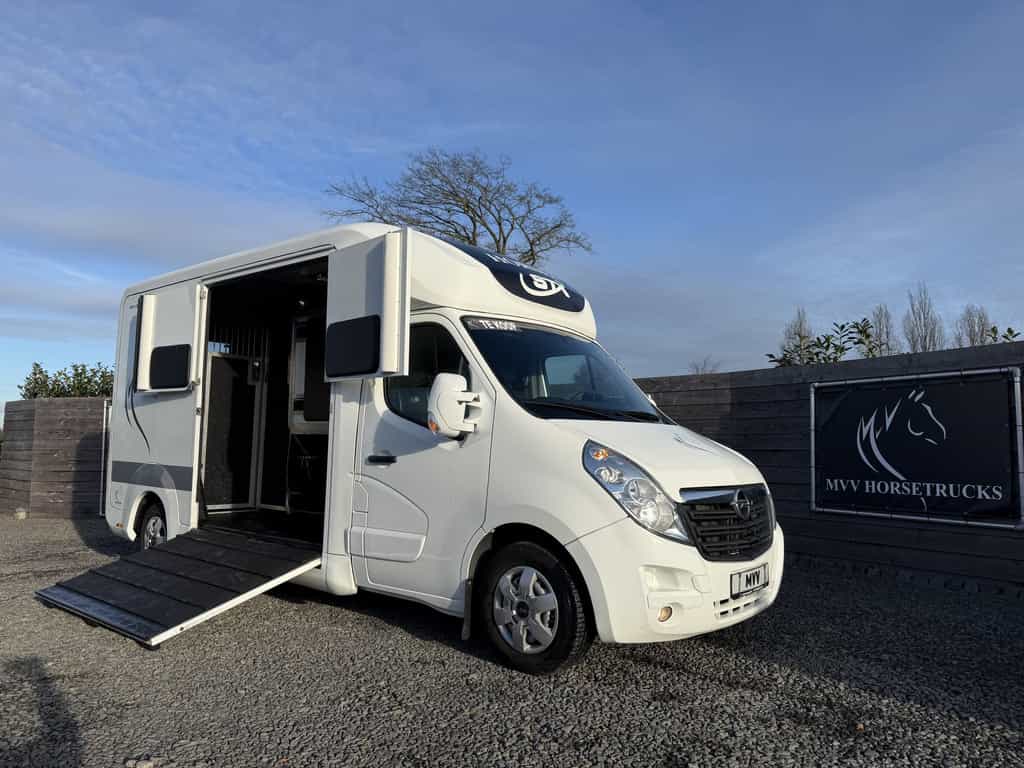 OPEL MOVANO PAARDENWAGEN | HORSETRUCK | STX | STALLION 3XL | 2019 | HENGST | AUTOMAAT | 3-SEAT | 132.000KM | BELGISCH KENTEKEN