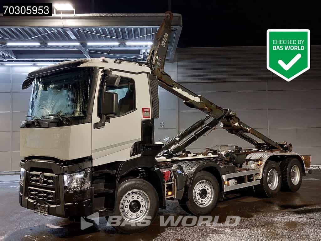 Renault C 460 8X4 21tons HIAB XR21Z61 Containersystem Big-Axle Automatic Euro 6