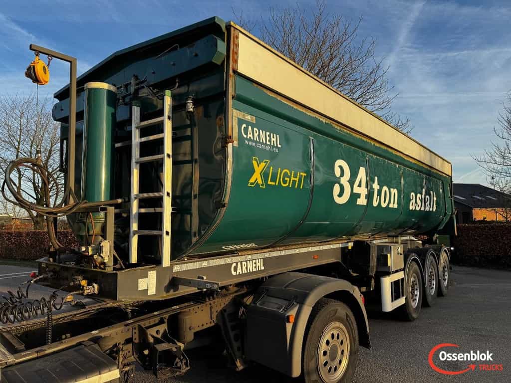 Carnehl CHKS/HH 3 assige geisoleerde  kipperoplegger met milieukleppen 34t laadvermogen. OT5025