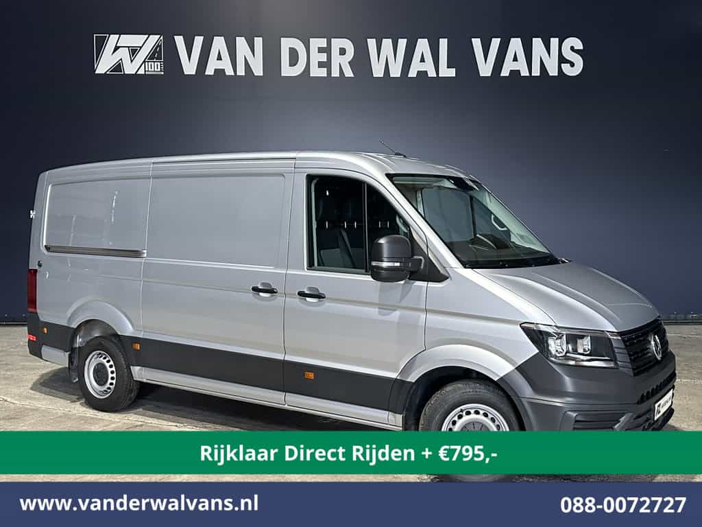 Volkswagen Crafter 2.0 TDI 177pk Automaat L3H2 L2H1 Euro6 *Rijklaar Direct Rijden* Airco | Camera | Navigatie | Apple Carplay 3000kg Trekhaak, Android Auto, Cruisecontrol, 270 Graden Achterdeuren, Stoelverwarming, Parkeersensoren, Bijrijdersbank