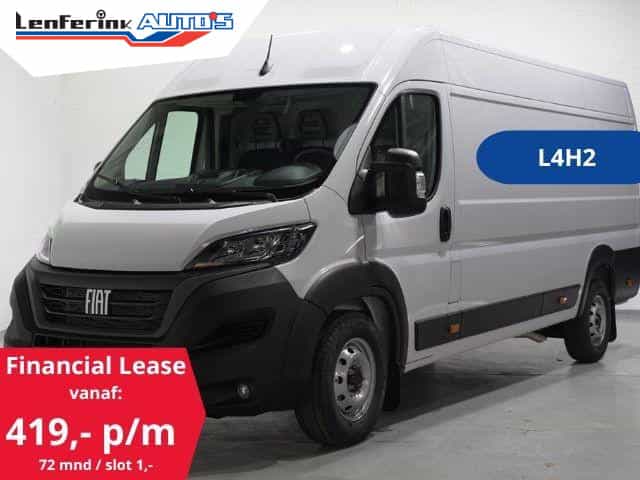 Fiat Ducato 2.2 MultiJet 140 pk L4H2 Airco, va 419,- p/mnd Airco, BPM vrij, Cruise control, DAB+, PDC achter, 3-Zits, Nieuw