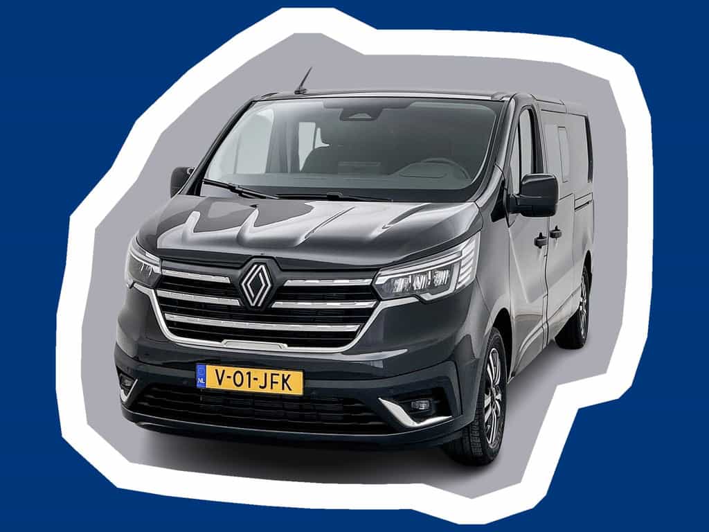 Renault Trafic 2.0 Blue dCi EDC 170 T29 L2H1 Extra DC 2x Schuifdeur Betimmering Keyless Trekhaak Navigatie Parkeersensoren Camera Carplay Dubbele cabine
