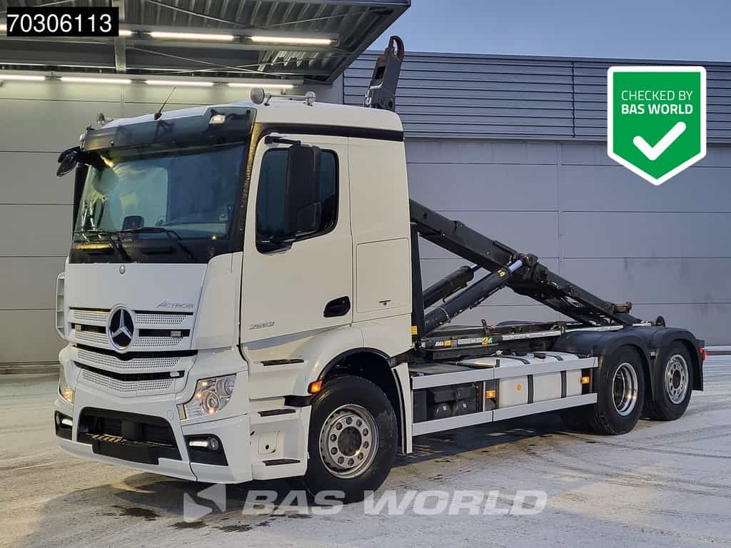 Mercedes Actros Actros 2553 6X2 JOAB L20A-5600AA containersystem Air suspension Lift Axle Automatic Euro 6