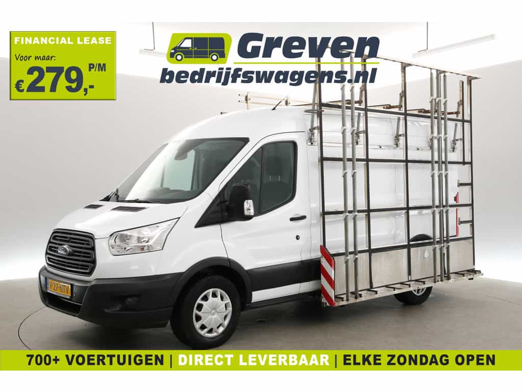 Ford Transit 2.0 TDCI L2H2 | Euro6 | 170PK | 2800kg Trekgew. | Glasresteel | Airco | Cruise | 3-Zits | Trekh. | Glasauto | Parkeersens.