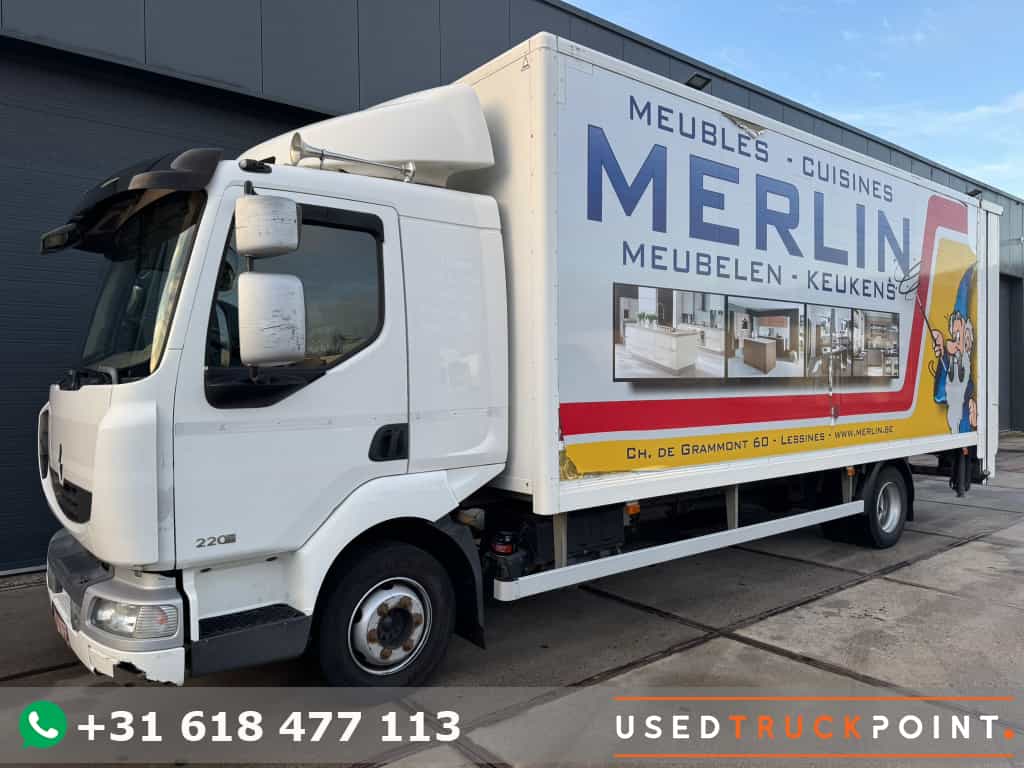 RenaultMidlum 220 DXI / Verhuis / Manual / Klima / TUV: 3-2026 / Belgium Truck