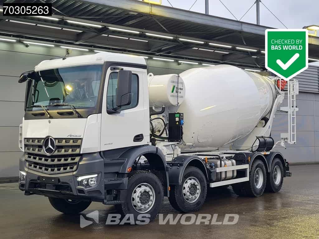 Mercedes Arocs 4142 8X4 NEW! 12m3 Stetter AM 12 FHC BL mixer Steel suspension Big-Axle Euro 6
