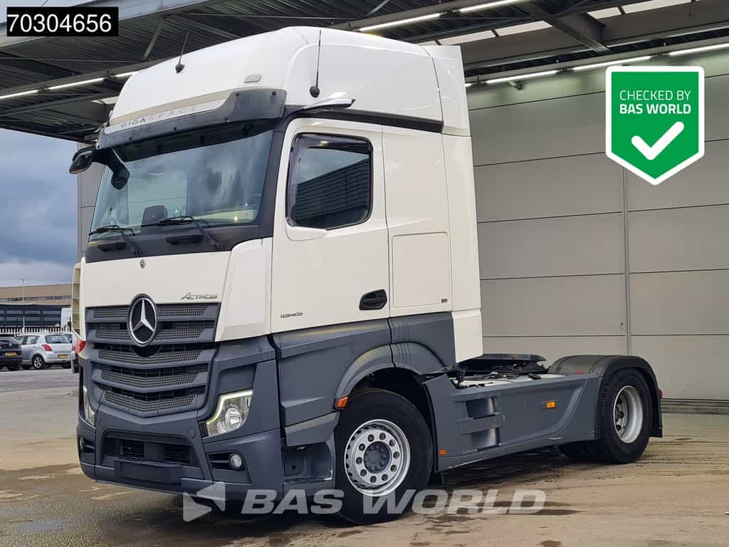 Mercedes Actros 1845 4X2 GigaSpace 2xTanks Retarder MirrorCam Navi Euro 6