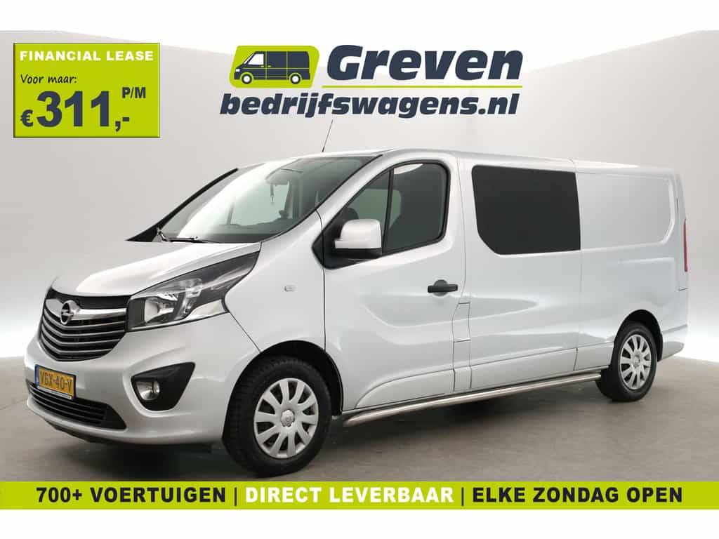 Opel Vivaro 1.6 CDTI L2H1 | Euro6 | Dubbele Cabine | Airco | Cruise | Trekh. | Navi | Sidebars | Parkeersens.