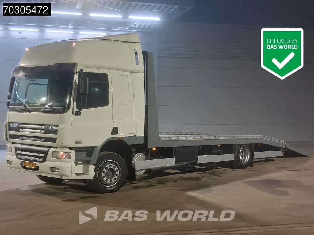 DAF CF75.360 4X2 NL-Truck APK Machine transporter hydraulic ramp Winch Automatic Euro 3