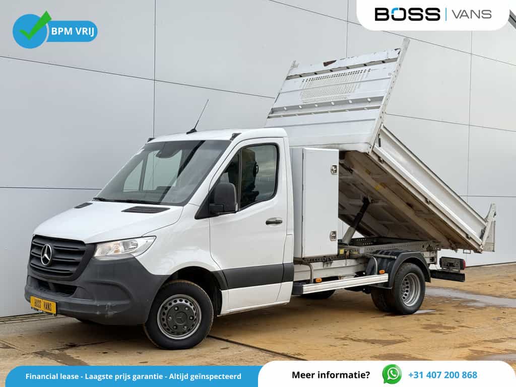 Mercedes-Benz Sprinter 514 2.2 CDI Automaat Kipper Dubbellucht 3.5t Trekhaak Climate Control Cruise Control Carplay Benne Tipper