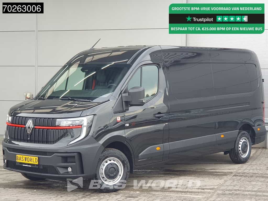 Renault Master 150PK 2025-Model L3H2 Trekhaak Airco Cruise Camera Parkeersensoren CarPlay Euro6 L3 Airco Trekhaak Cruise control
