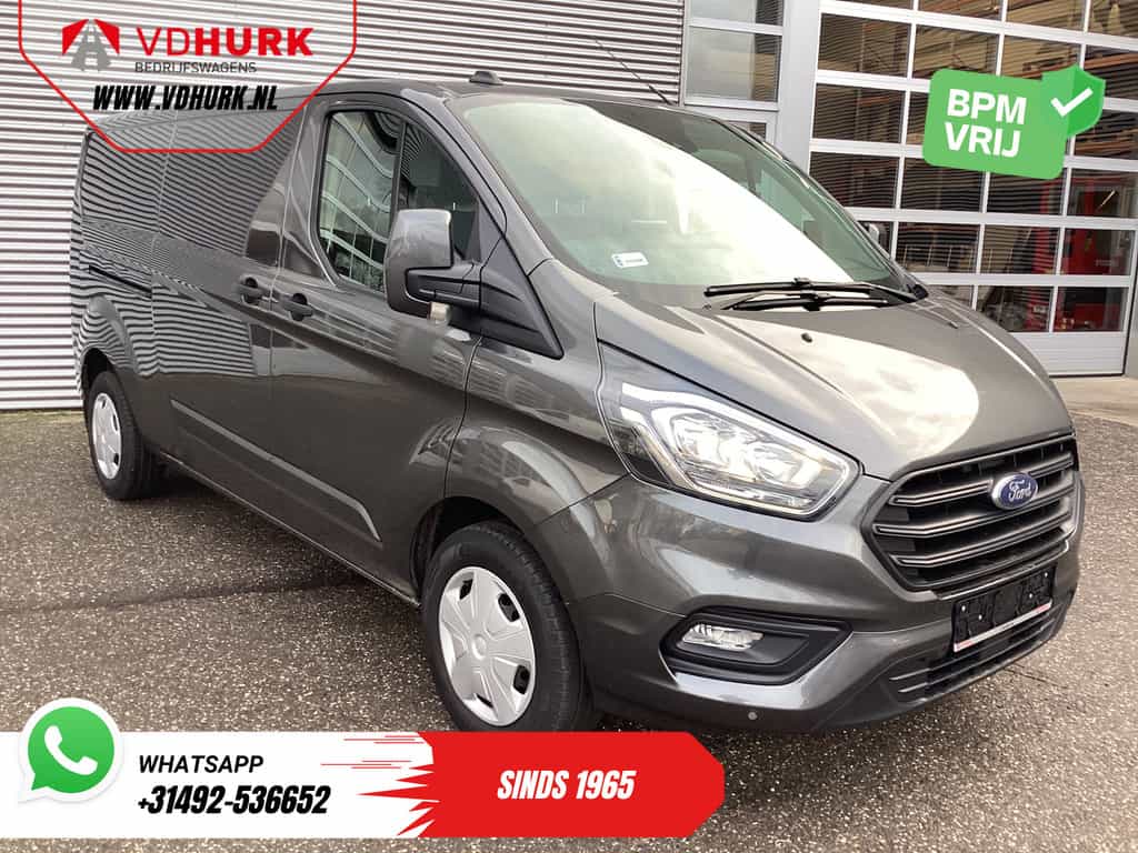 Ford Transit Custom 320 2.0 TDCI 130 pk Aut. L2 Trend Weinig Km/ Carplay/ Cruise/ Airco/ Camera/ PDC V+A/ Trekhaak