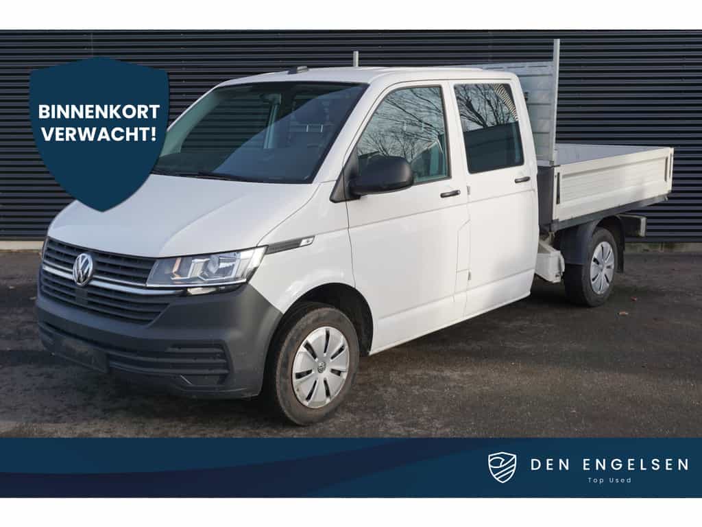 Volkswagen Transporter 110pk  Dubbele cabine 6-persoons Apple Carplay Airco Pick-Up Open laadbak