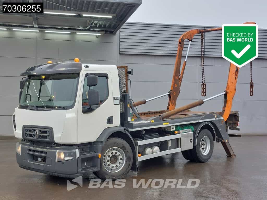 Renault D-Wide 380 4X2 14tons JOAB skiploader Air suspension Automatic ACC Euro 6
