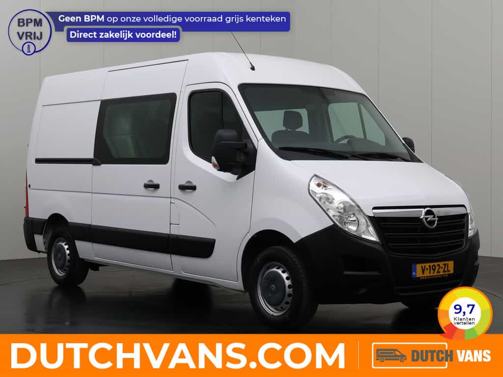 Opel Movano 2.3CDTI L2H2 Dubbele Cabine 6-Persoons | Airco | Cruise | Betimmering