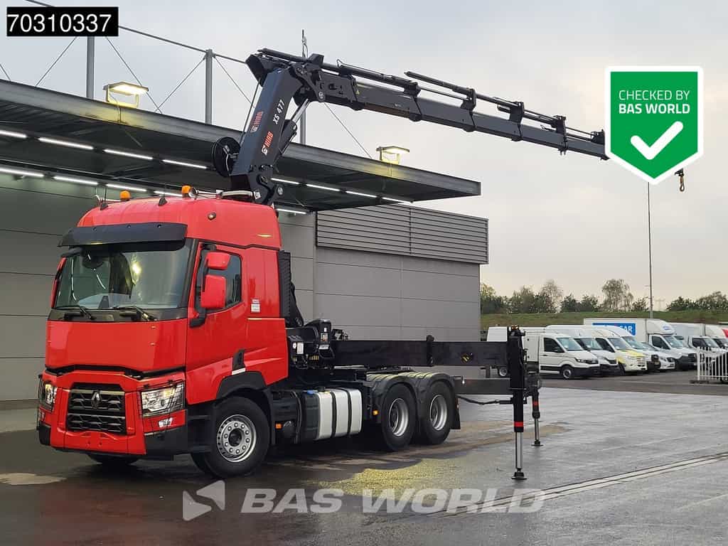 Renault T 520 6X4 Hiab 477E-7 HIDUO Crane Kran Big-Axle Euro 6