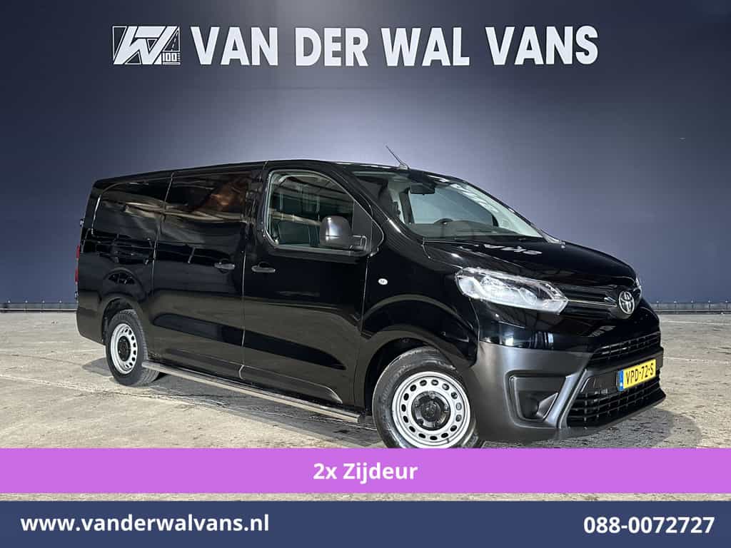 Toyota PROACE Worker 2.0 D-4D 145pk L3H1 Inrichting Euro6 Airco | 2x zijdeur | Apple Carplay | Cruisecontrol | Sidebars Android Auto, Parkeersensoren, Bijrijdersbank